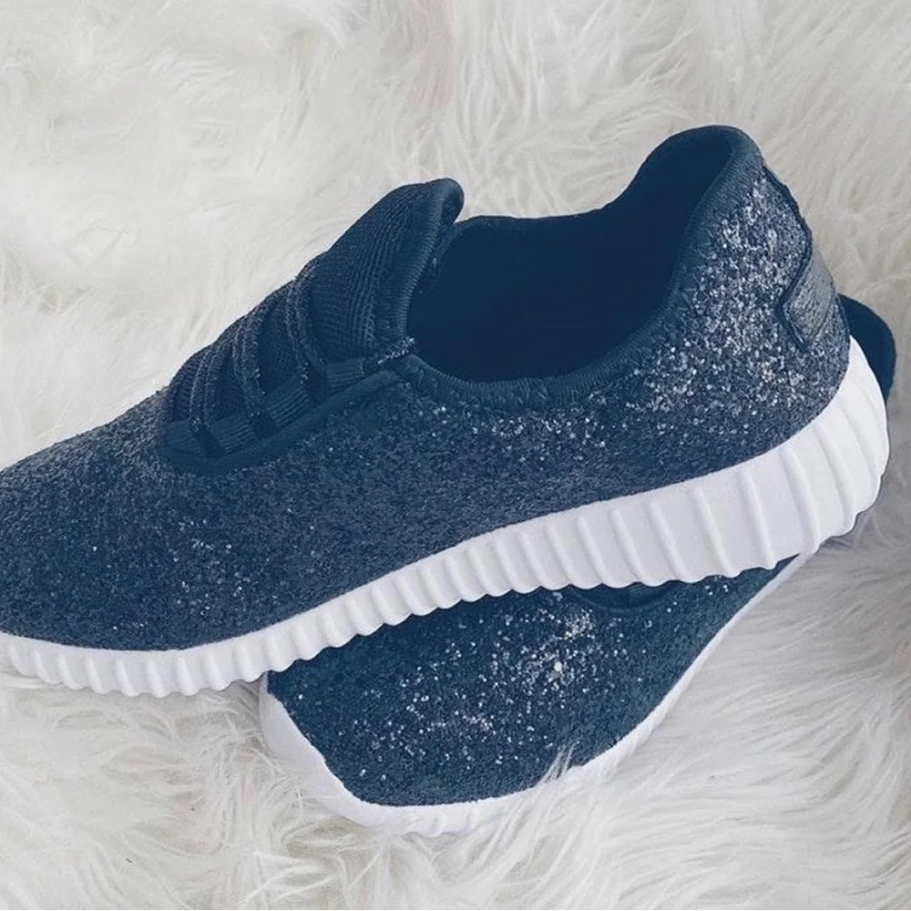 Black Glitter‎ Sneakers